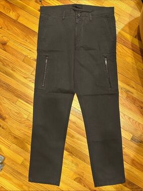 John Varvatos Star USA Men's Robert Flight Pant, Black, Size 33
